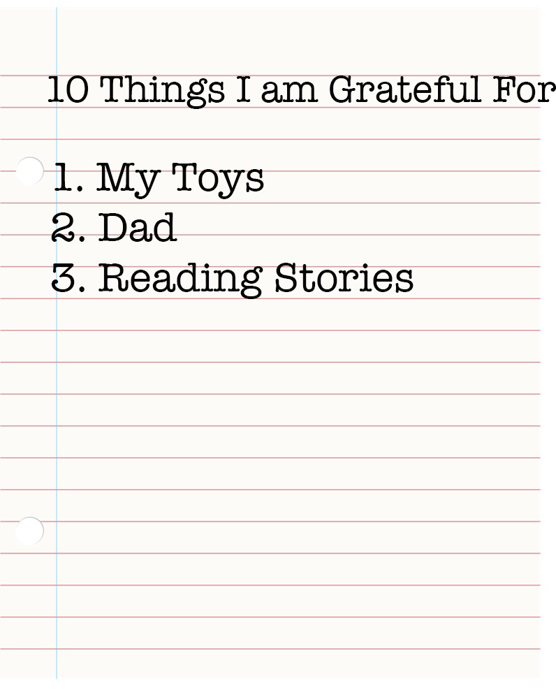 List for How to teach children gratitude