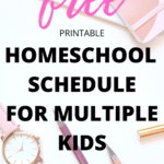 Are you a new homeschool mom? Are you trying to plan multiple kids homeschool curriculums? Here is my free homeschool schedule for multiple kids. Its 2 calendars that allow you to simply schedule their assignments for homeschool.