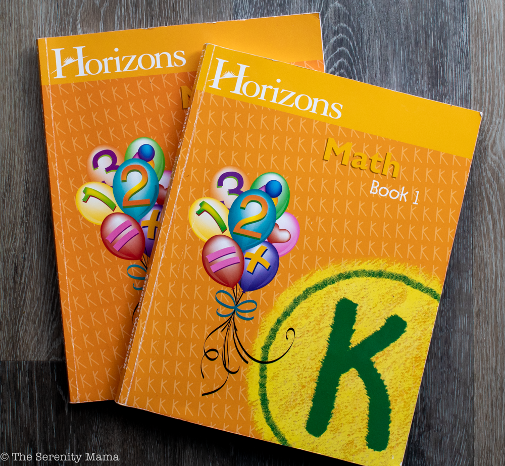 Kindergarten book 1 and 2 for Horizons Math Curriculum Review for Kindergarten