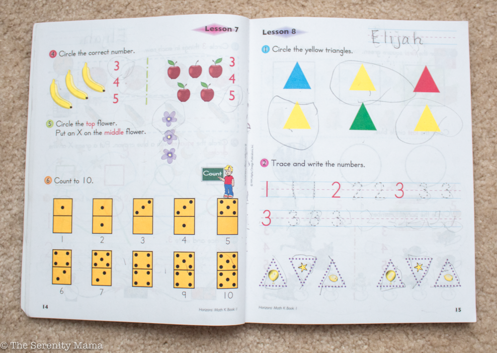 Lessons for Horizons Math Book Review