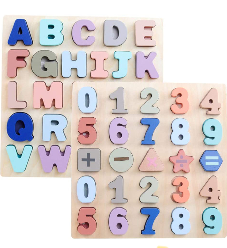 Letters and numbers puzzle homeschooler's gift guide