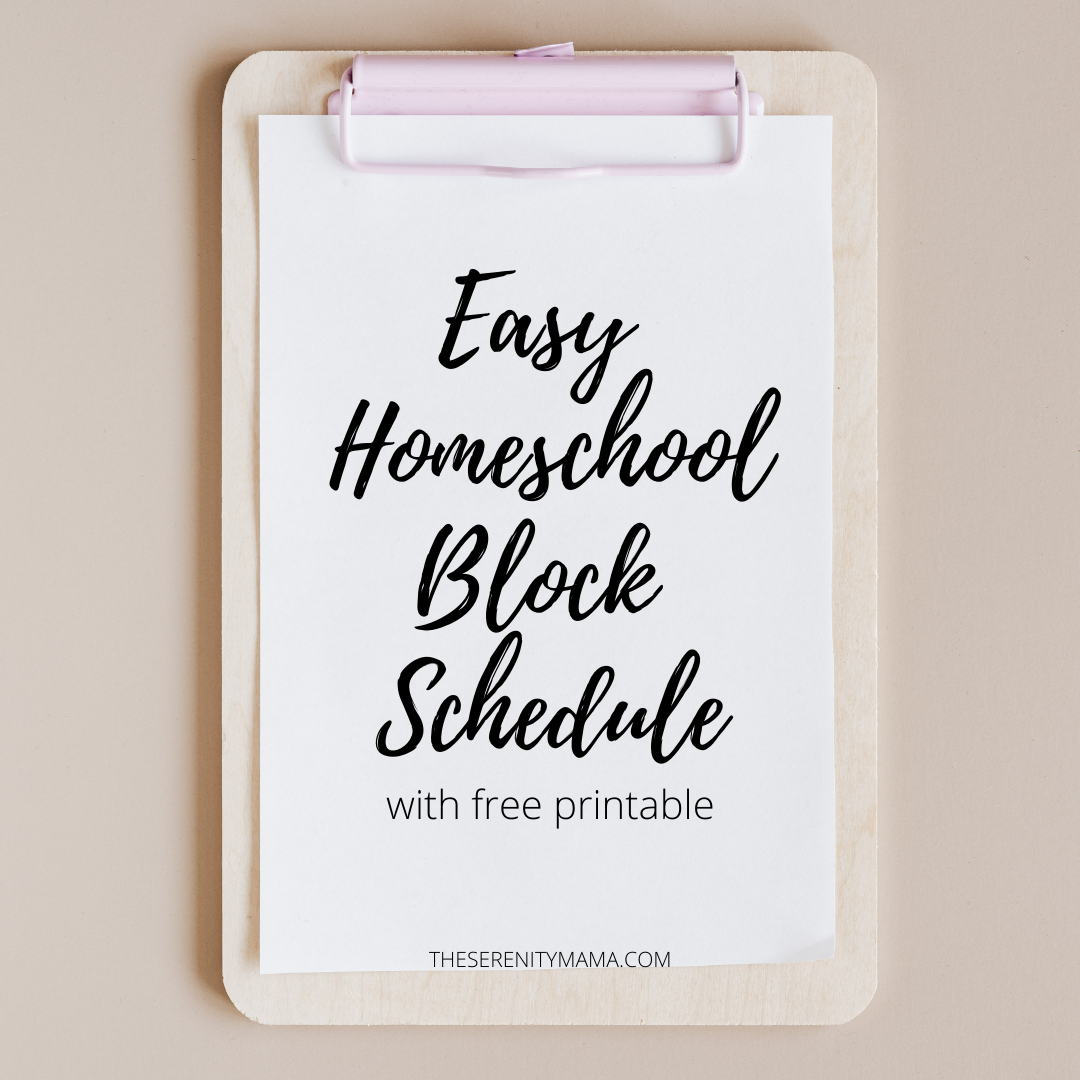 Our Homeschool Block Schedule