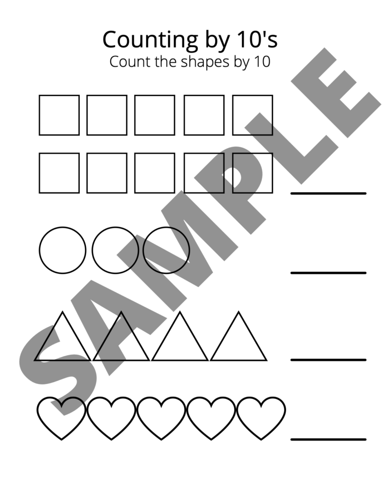 Sample for 1st Grade Math Worksheet Bundle