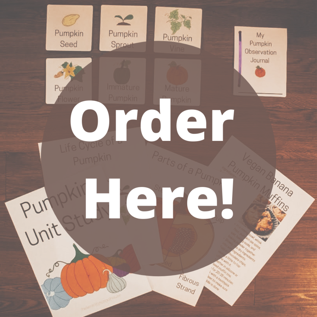 Order pumpkin unit study here!