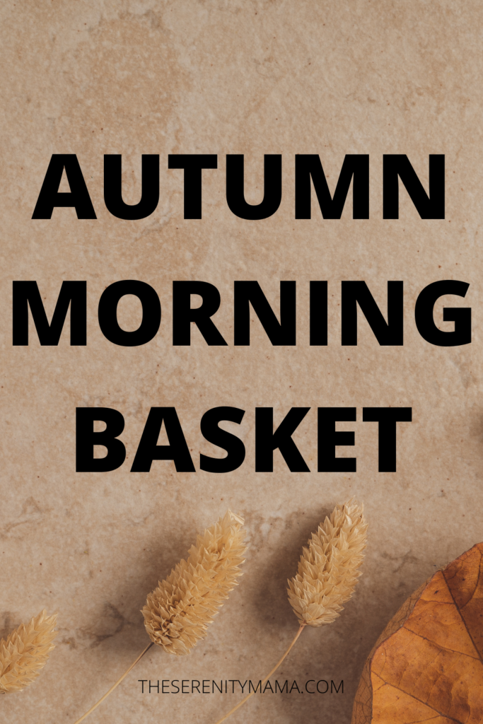 Autumn morning basket