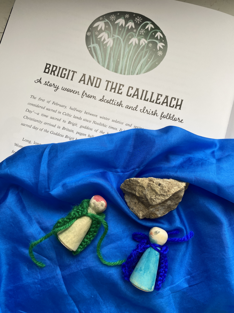 Brigit and the cailleach for our weekly rhythm candlemas week